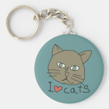 I love kitty key chain