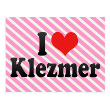 I Love Klezmer Postcard
