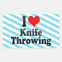 I love Knife Throwing Stickers