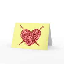 I Love Knitting Greeting Cards