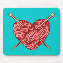 I Love Knitting Mouse Mat