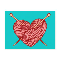 I Love Knitting Post Cards
