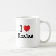 I love Koalas heart custom personalized Mug