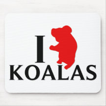 I Love Koalas Mousepad