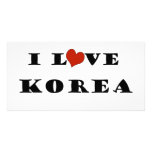 I Love Korea Photo Greeting Card