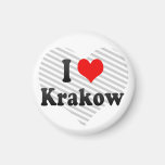 I Love Krakow, Poland Fridge Magnet