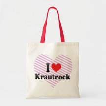 I Love Krautrock Tote Bags