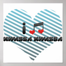 I Love Kwassa Kwassa Posters