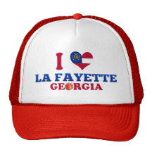I Love La Fayette, Georgia Mesh Hat