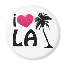 I Love LA Gifts and Apparel Refrigerator Magnet