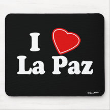 I Love La Paz Mousepads