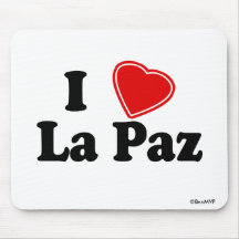 I Love La Paz Mousepads