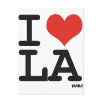 I LOVE LA POSTCARD