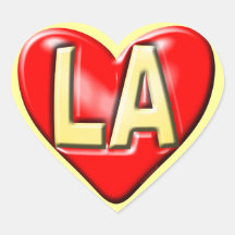 I Love LA Stickers