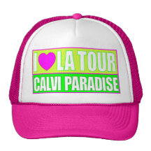 I LOVE LA TOUR CASQUETTE ROSE