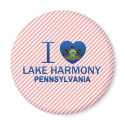 I Love Lake Harmony, PA magnets
