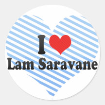 I Love Lam Saravane Sticker