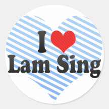 I Love Lam Sing Stickers