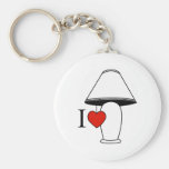 I Love Lamp Keychains