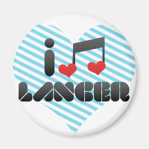 I Love Lancer Refrigerator Magnets