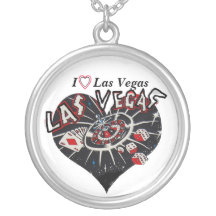 I Love Las Vegas Heart Custom Necklace