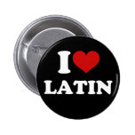 I Love Latin Buttons