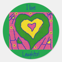 I Love Laughter! Stickers