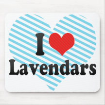 I Love Lavendars Mousepad