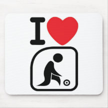 I love lawn bowls mouse pad
