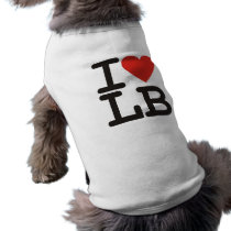 I Love LB T Doggy Shirt Dog Clothing