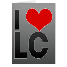 I Love LC Greeting Card