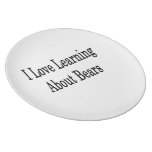 I Love Learning About Bears Party Plates