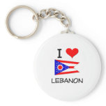 I Love Lebanon Ohio Keychains