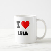 I Love Leia Coffee Mugs