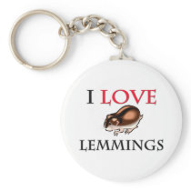 I Love Lemmings Keychain