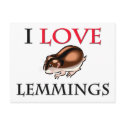 I Love Lemmings postcards