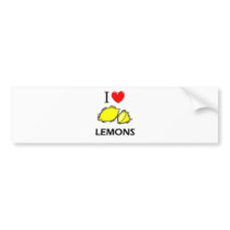 I Love Lemons bumper stickers