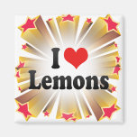 I Love Lemons Refrigerator Magnets
