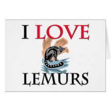 I Love Lemurs Cards