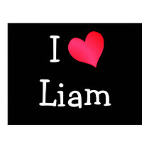 I Love Liam postcards