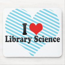 I Love Library Science Mousepad
