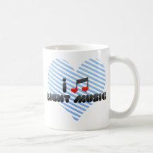 I Love Light Music Coffee Mugs