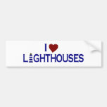 I Love Lighthouses Bumper Stickers