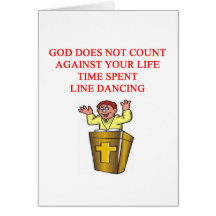 i love line dancing card