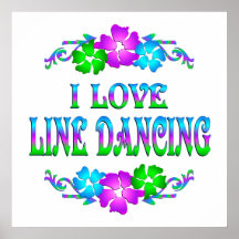 I LOVE LINE DANCING POSTERS