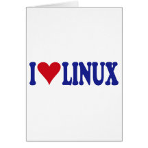 I Love Linux Card