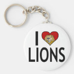I Love Lions Key Chains