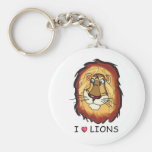 I Love Lions Keychains