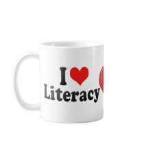 I Love Literacy Coffee Mugs