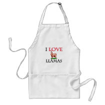 I Love Llamas aprons